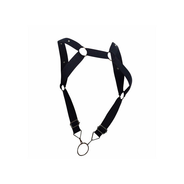 Male Basics Dngeon Straight Back Harness With Cockring - Eroticon Ltd