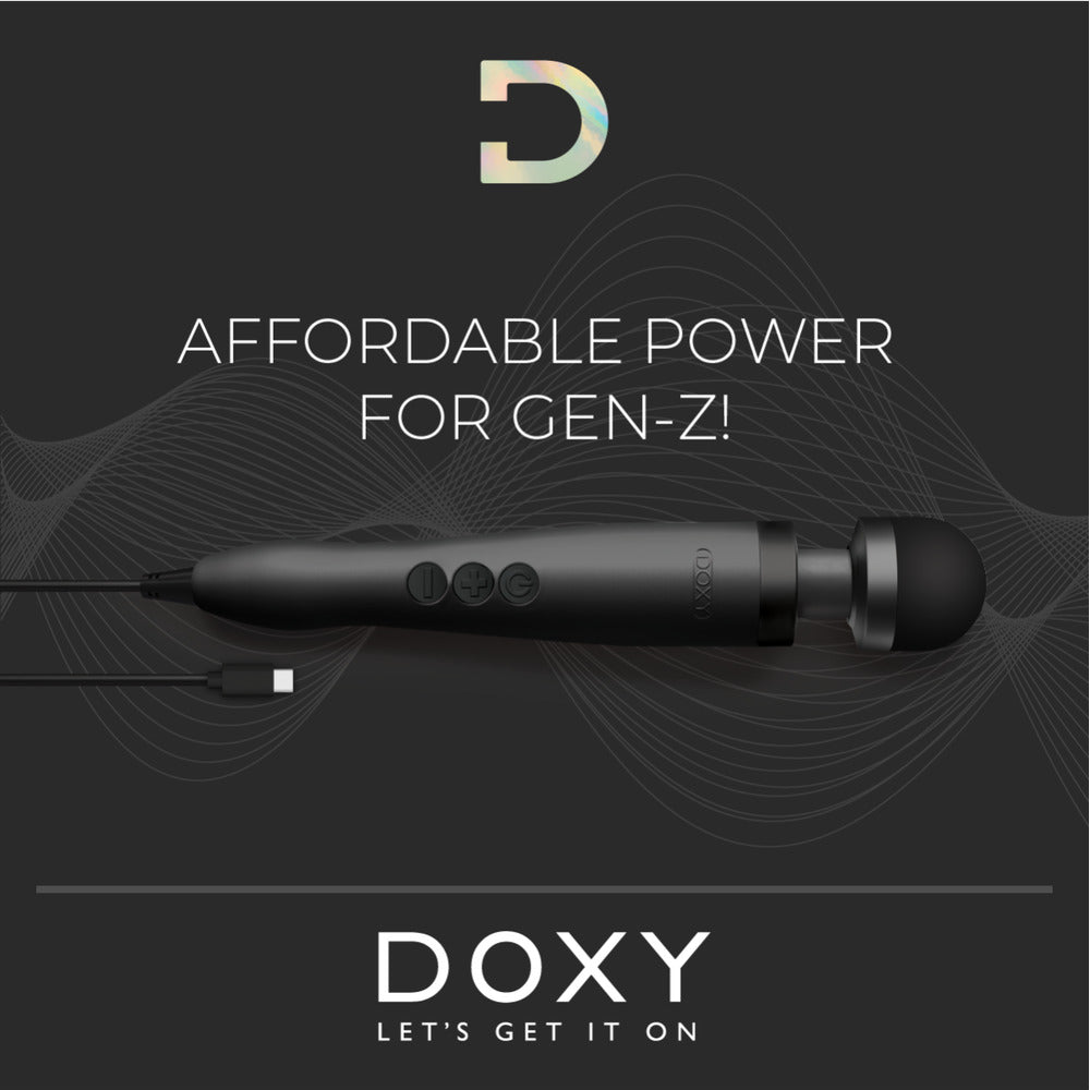 Doxy Wand 3 Black USB Powered - Eroticon Ltd