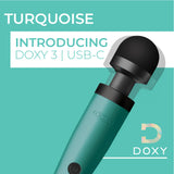 Doxy Wand 3 Turquoise USB Powered - Eroticon Ltd