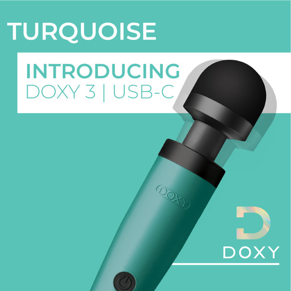 Doxy Wand 3 Turquoise USB Powered - Eroticon Ltd
