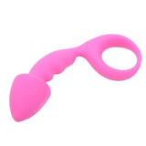 Pink Silicone Curved Comfort Butt Plug - Eroticon Ltd