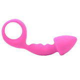 Pink Silicone Curved Comfort Butt Plug - Eroticon Ltd