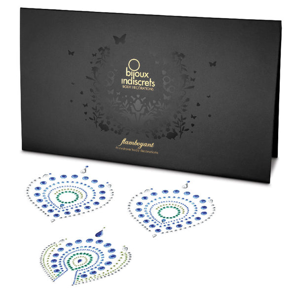 Bijoux Indscrets Flamboyant Body Jewelery Blue And Green - Eroticon Ltd