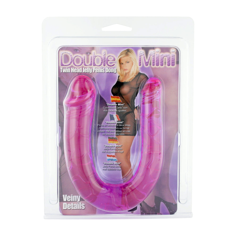 Double Mini Twin Head Jelly Penis Dildo - Eroticon Ltd
