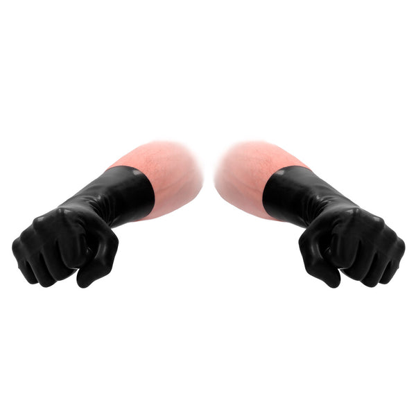 Fist It Black Latex Short Gloves - Eroticon Ltd