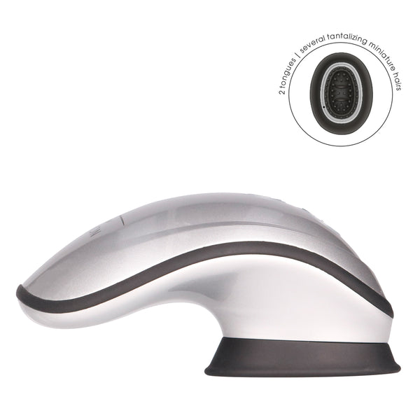 Twitch Silver Hands Free Suction And Vibration Toy - Eroticon Ltd