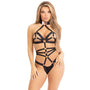 KINK Satin Elastic Crotchless Teddy - Eroticon Ltd