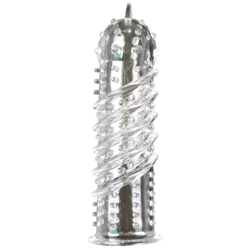 Clear Textured Orgasma Penis Sleeve - Eroticon Ltd