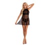 Corsetti Neearis Nightdress And Panty Black - Eroticon Ltd