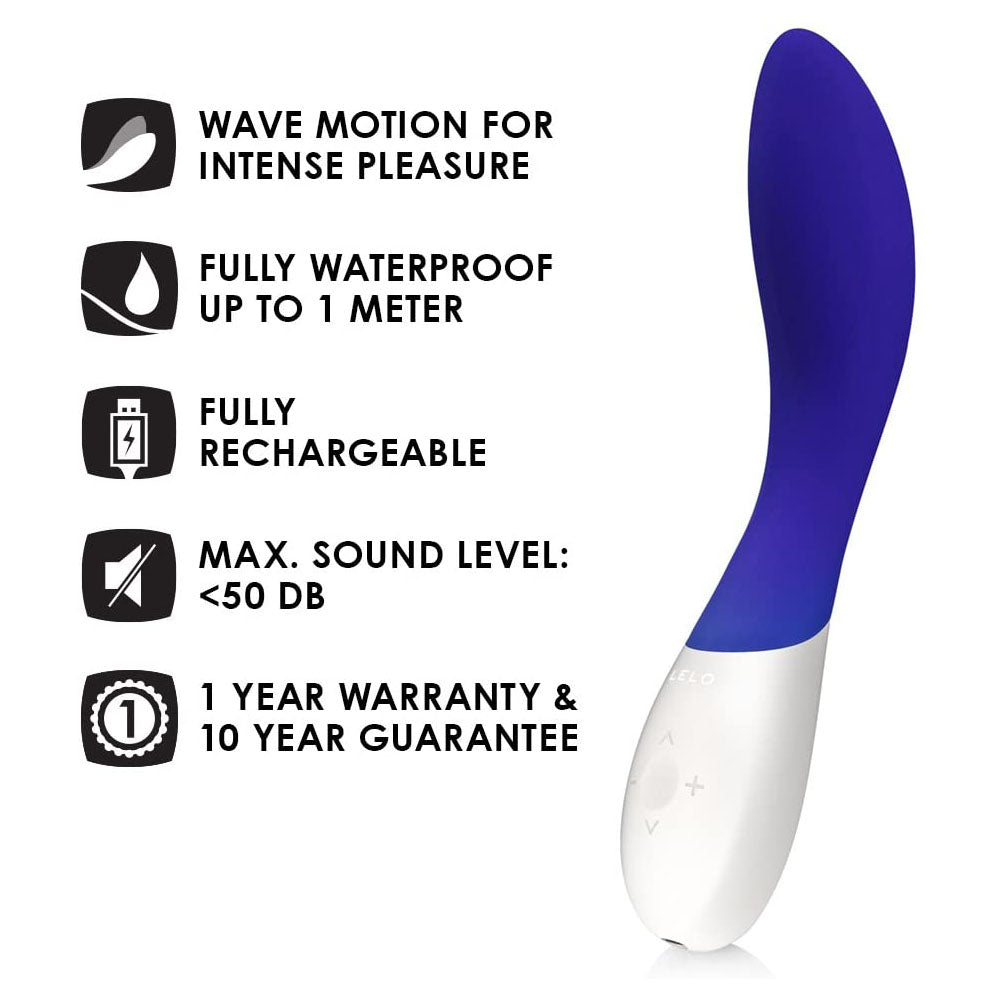 Lelo Mona Wave Midnight Blue Vibrator - Eroticon Ltd