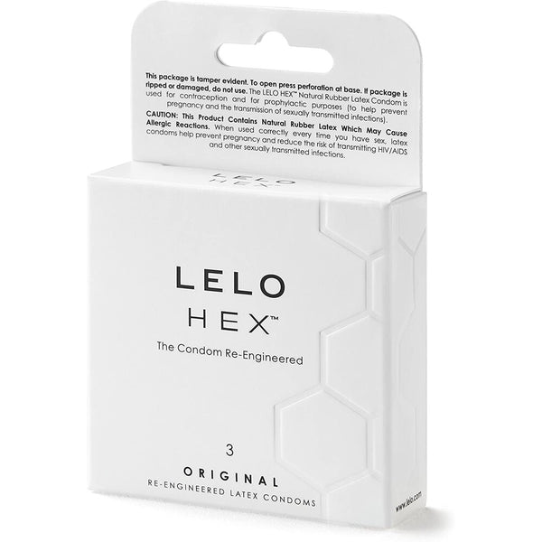 Lelo Hex Original Condoms 3 Pack - Eroticon Ltd