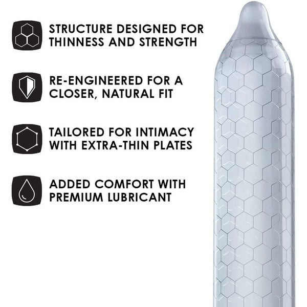 Lelo Hex Original Condoms 3 Pack - Eroticon Ltd