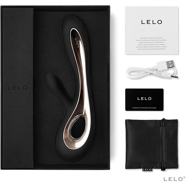 Lelo Soraya 2 Dual Rabbit Vibrator Black - Eroticon Ltd