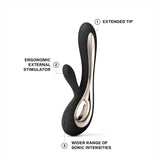 Lelo Soraya 2 Dual Rabbit Vibrator Black - Eroticon Ltd