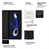 Lelo Soraya Wave Midnight Blue Dual Rechargeable Vibrator - Eroticon Ltd