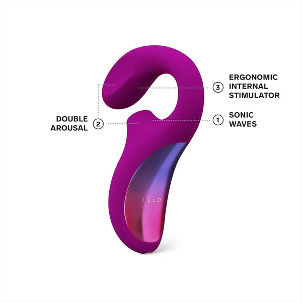 Lelo Enigma Dual Massager Deep Rose - Eroticon Ltd