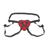 Lux Fetish Red Heart Strap On Harness - Eroticon Ltd