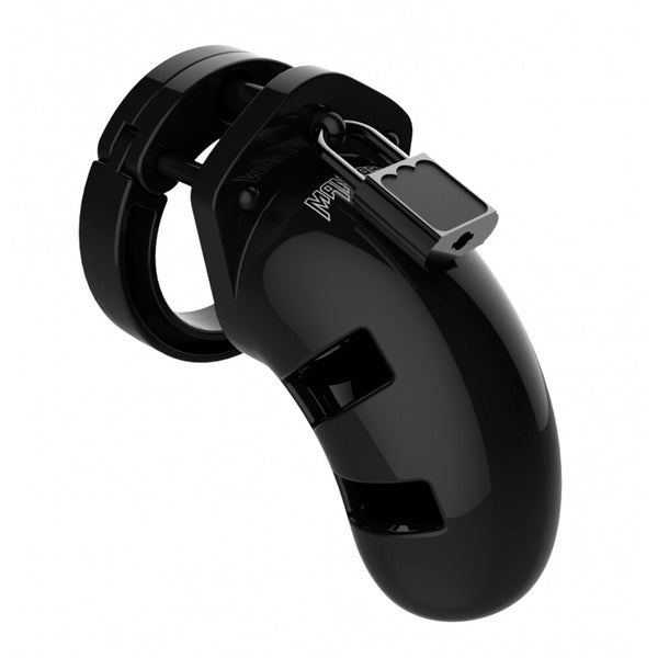 Man Cage 01 Male 3.5 Inch Black Chastity Cage - Eroticon Ltd