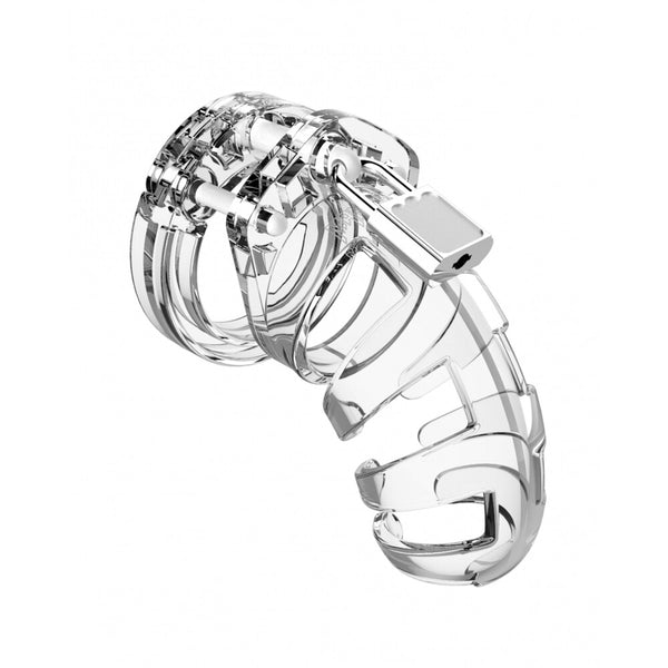 Man Cage 02 Male 3.5 Inch Clear Chastity Cage - Eroticon Ltd