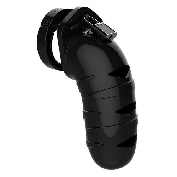 Man Cage 05 Male 5.5 Inch Black Chastity Cage - Eroticon Ltd