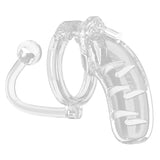 Man Cage 11 Male 4.5 Inch Clear Chastity Cage With Anal Plug - Eroticon Ltd