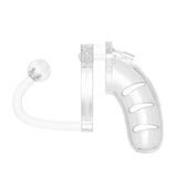 Man Cage 11 Male 4.5 Inch Clear Chastity Cage With Anal Plug - Eroticon Ltd