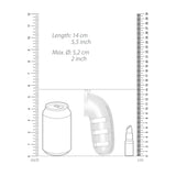 Man Cage 12 Male 5.5 Inch Clear Chastity Cage With Anal Plug - Eroticon Ltd