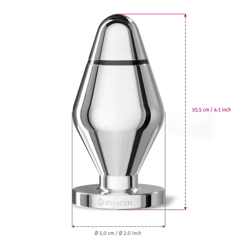 MyStim John Aluminium Butt Plug - Eroticon Ltd