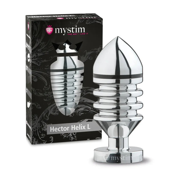 MyStim Hector Helix Large Aluminium Butt Plug - Eroticon Ltd