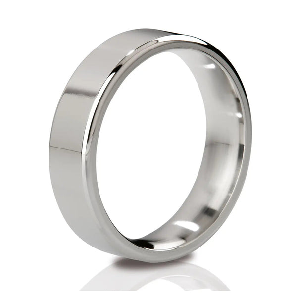 MyStim Duke Stainless Steel Polished Cock Ring - Eroticon Ltd