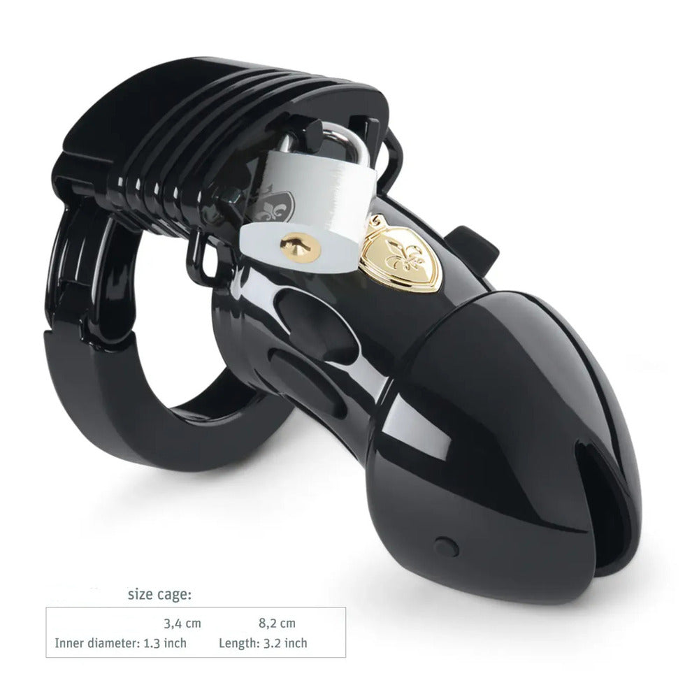 MyStim Pubic Enemy No 1 Black Edition EStim Cock Cage - Eroticon Ltd