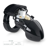 MyStim Pubic Enemy No 1 Black Edition EStim Cock Cage - Eroticon Ltd