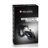 MyStim Pubic Enemy No 1 Black Edition EStim Cock Cage - Eroticon Ltd
