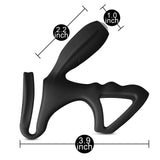Cockring and Clit Vibrator Black - Eroticon Ltd