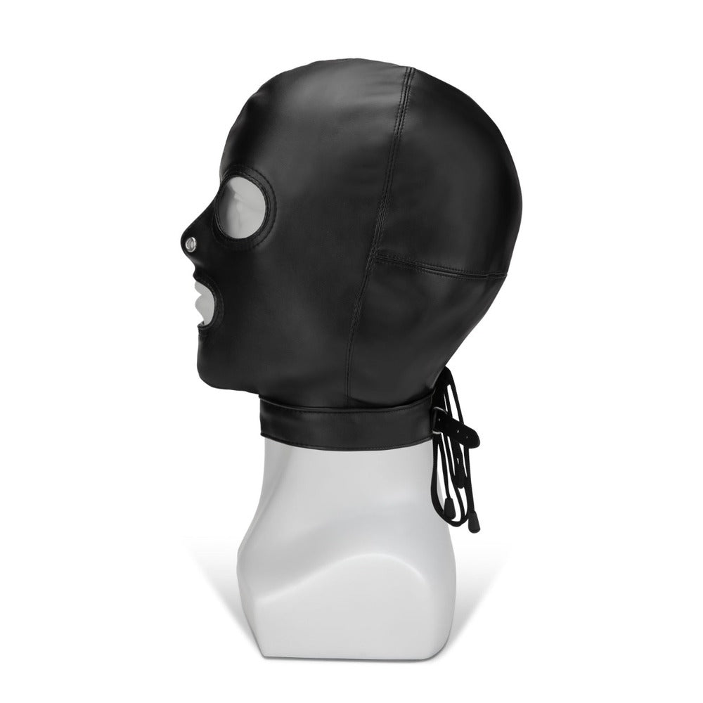 Me You Us Black Hood With Eyes Nose Mouth - Eroticon Ltd