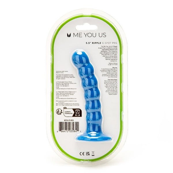 Me You Us 5.5 Inch Ripple G Spot Peg Dildo - Eroticon Ltd