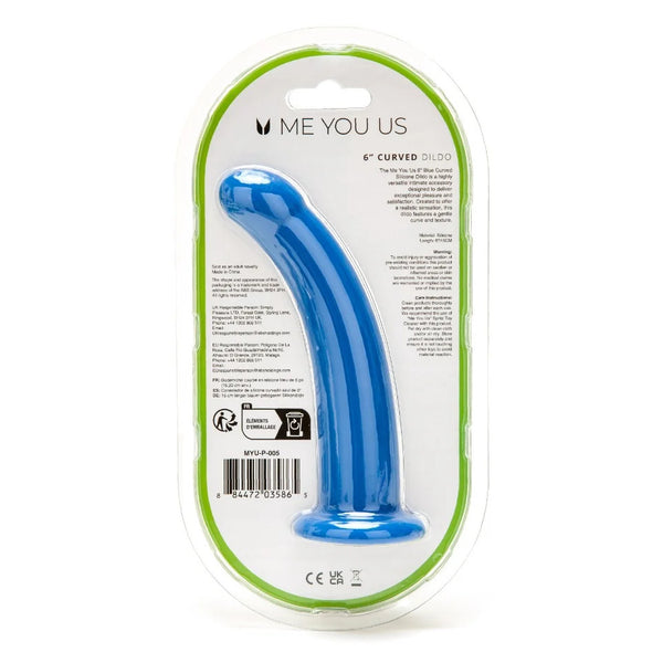 Me You Us 6 Inch Curved Silicone Dildo - Eroticon Ltd