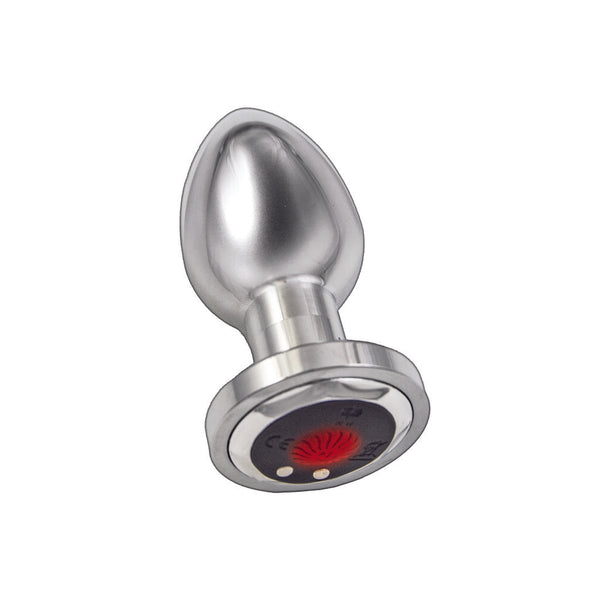 Ass Sation Remote Vibrating Butt Plug Silver - Eroticon Ltd