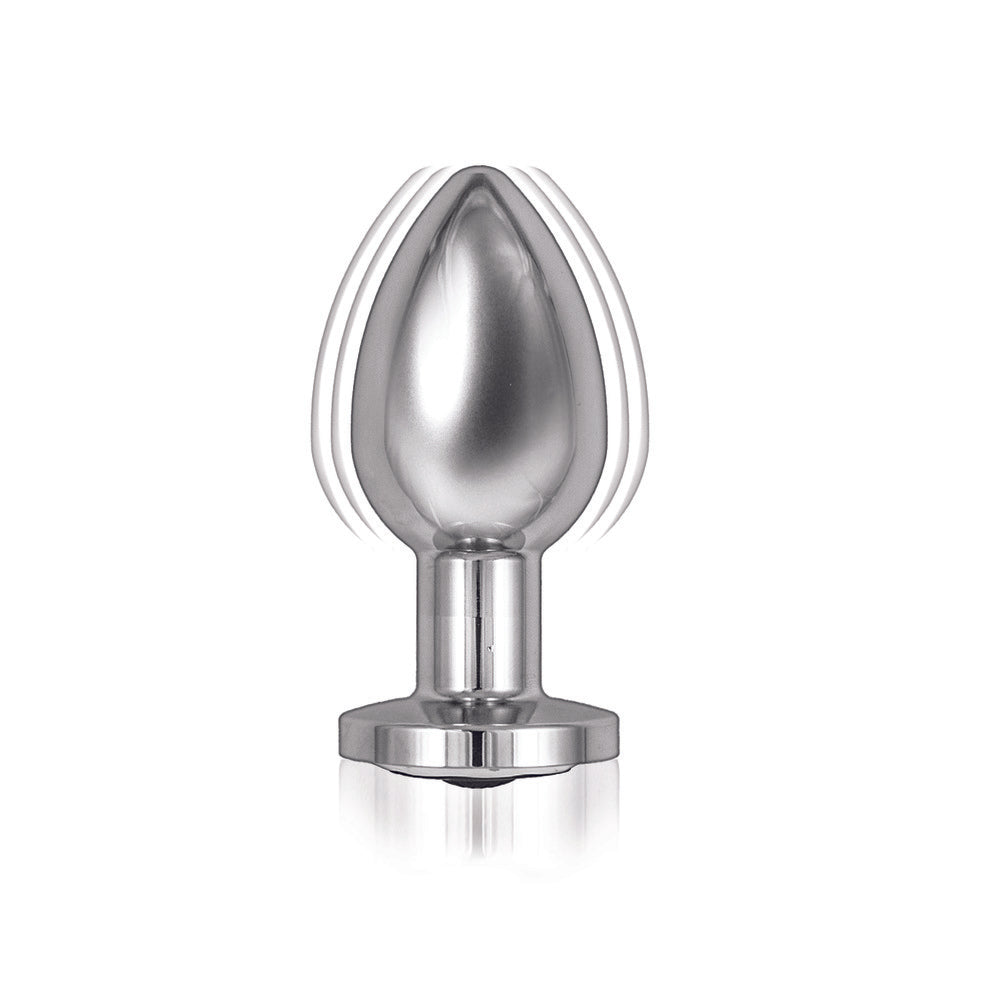 Ass Sation Remote Vibrating Butt Plug Silver - Eroticon Ltd