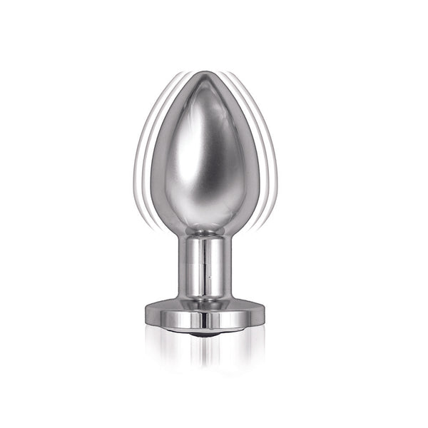 Ass Sation Remote Vibrating Butt Plug Silver - Eroticon Ltd