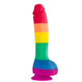Colours Pride Edition 8 Inch Realistic Silicone Dildo With Balls - Eroticon Ltd