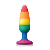 Pride Pleasure Plug Rainbow Medium - Eroticon Ltd