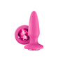Glams Silicone Rainbow Gem Butt Plug Pink - Eroticon Ltd