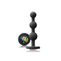 Glams Black Ripple Anal Plug Rainbow Gem - Eroticon Ltd