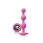 Glams Pink Ripple Anal Plug Rainbow Gem - Eroticon Ltd