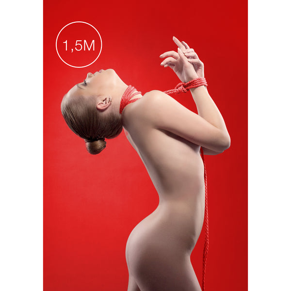 Ouch 1.5 Meters Kinbaku Mini Rope Red - Eroticon Ltd