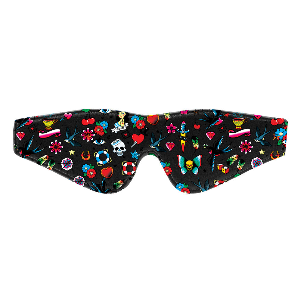 Ouch Old School Tattoo Printed Eye Mask - Eroticon Ltd