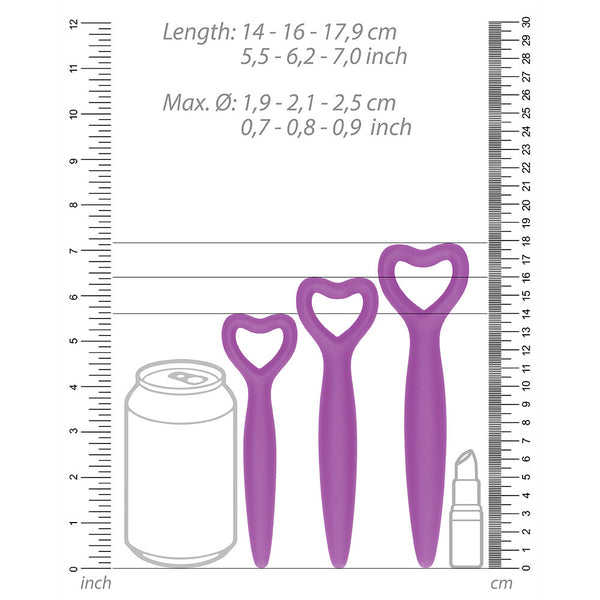 Ouch Silicone Vaginal Dilator Set Purple - Eroticon Ltd