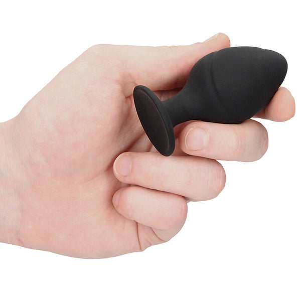Ouch Silicone Swirled Butt Plug Set Black - Eroticon Ltd