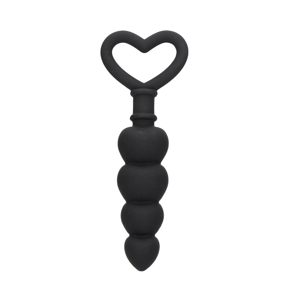 Ouch Silicone Anal Love Beads Black - Eroticon Ltd